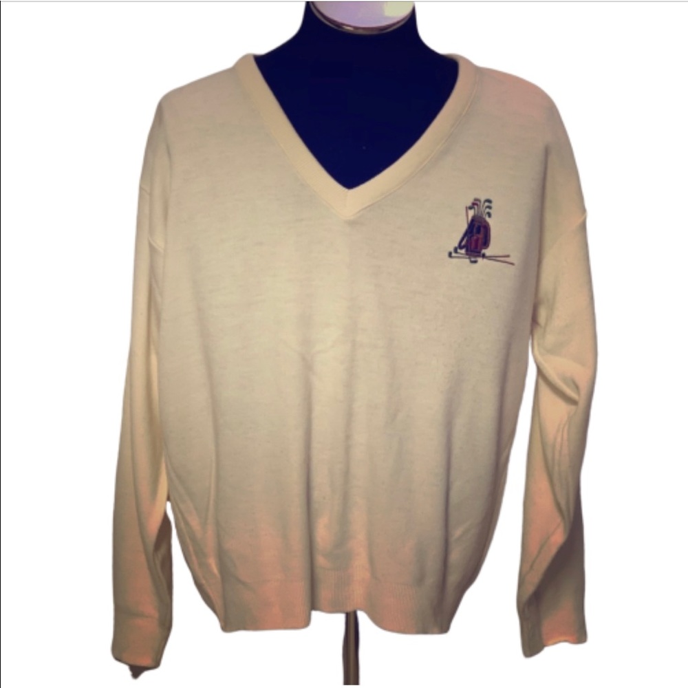 Vintage Munsingwear V-Neck Golf Cardigan Sweater